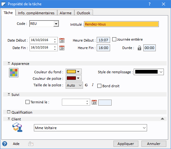 SodeaSoft Planning Pro - Détail d'une journée