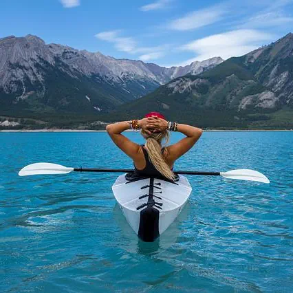 woman kayak