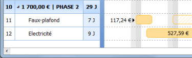 SodeaSoft Gnt Planning - Possibilité de fixer le montant d'une phase en particulier