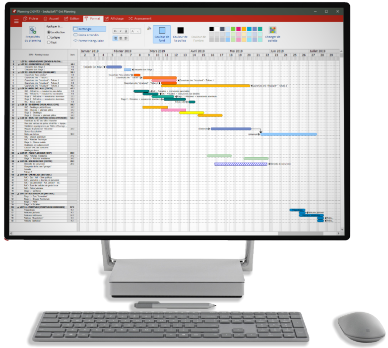 sodeasoft gnt planning