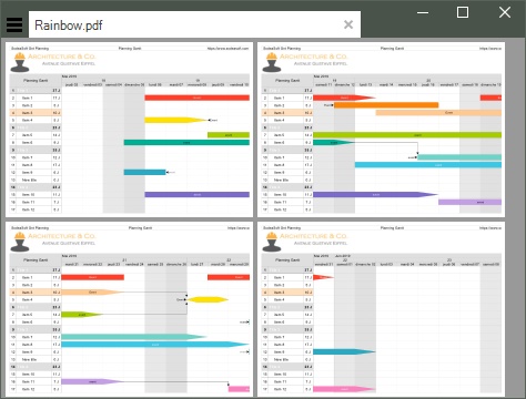 editor Planning Gantt PDF