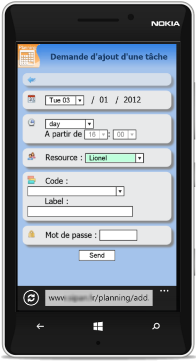 Possibilité d'ajouter des rendez-vous depuis votre smartphone