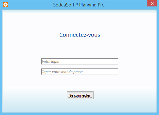 logiciel Planning Pro - Accès sécurisé au logiciel