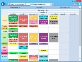 Exemple planning restauration