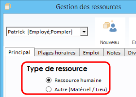 Choix du type de ressources du logiciel de planning sodeasoft Choix du type de ressources du logiciel de planning