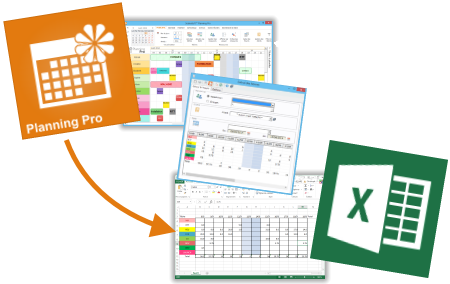 de planning excel à Planning Pro