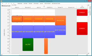 exemple planning restauration