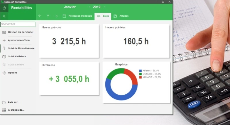 logiciel de rentabilités et pointage