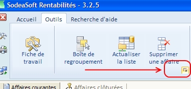 Comment regénérer la liste de mes affaires ?