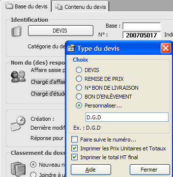Comment imprimer un Décompte Général Définitif