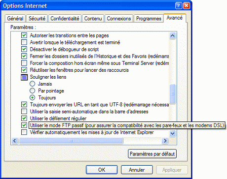 Problème de téléchargement